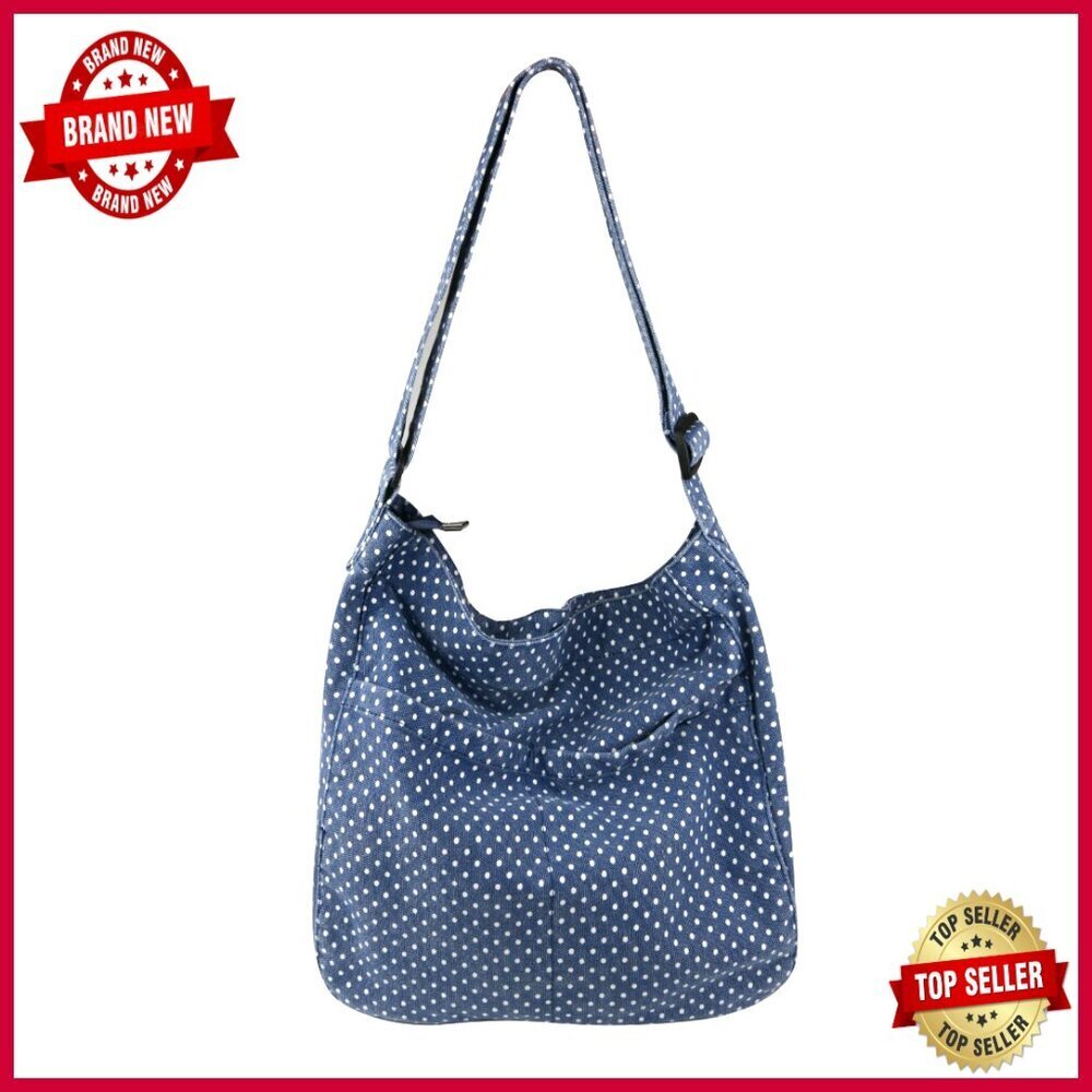 Canvas Hobo Tote Crossbody Bag Multi-Pocket Travel Work Purse